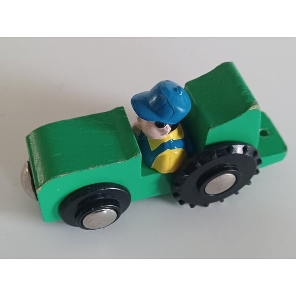 Tumble Tree Woods Green Wooden Tractor - Wood - Toys For Boys - Picture 9 of 12